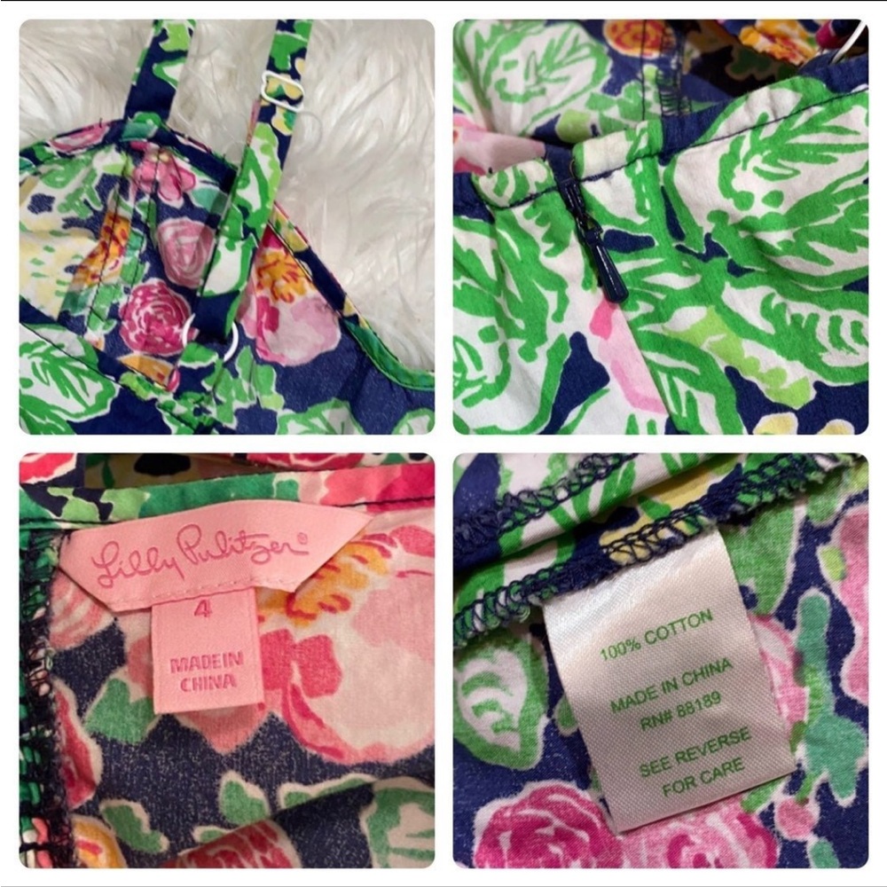 Lilly Pulitzer Gardenia Peplum top sz.4 - Picture 8 of 12